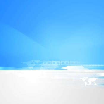 Abstract technology blue and grey vector background
