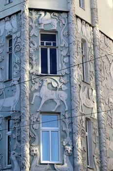 Patterns on the building