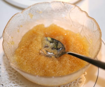 Dish with caviar pike
