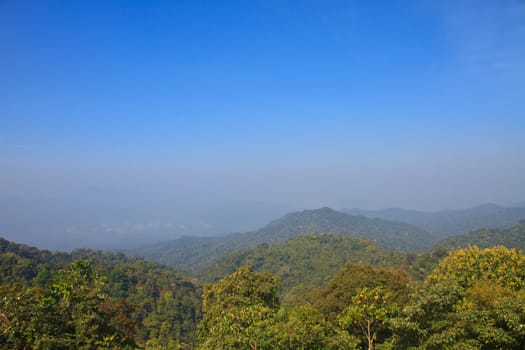 Views of the valley in the national park