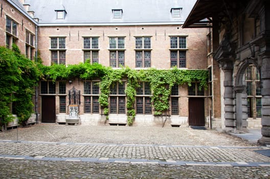 Courtyard of the Rubenshouse, the former home and studio of Peter Paul Rubens in Antwerp, Belgium.