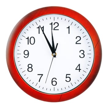 Wall clock isolated on white background