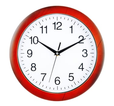 Wall clock isolated on white background