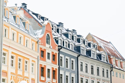 Facades of houses in Old Riga