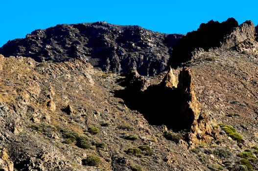 Desert Landscape in Volcan Teide National Park, Tenerife, Canary Island, Spain