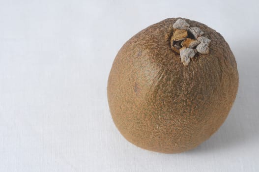 Very Ripe Healthy Kiwi on a White Background