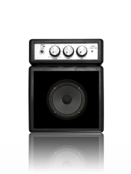 Musical equipment isolated against a plain background