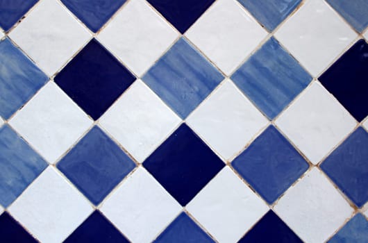 "Azulejo"" Portuguese traditional old hand painted art tile"