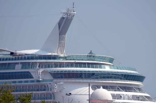 Luxury liner in the port of Malaysia