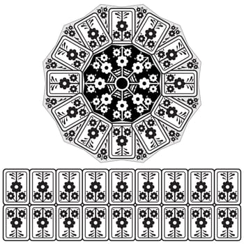series of patterns designed by taking advantage of the former Ottoman