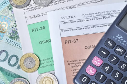 polish tax forms,pit-36 and pit-37.