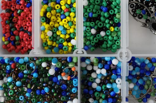 Materials to Produce Handmade Jewelry Isolated on a White Background