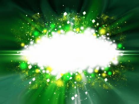 green abstract background with copyspace
