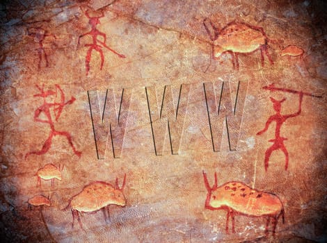 prehistoric world wide web cave paint