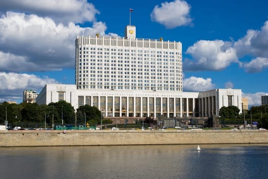 White House of parliament in Moscow, Russia