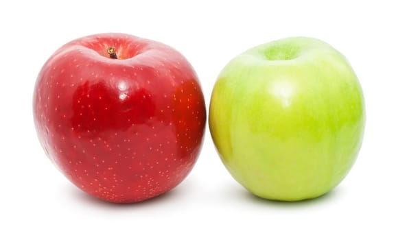 Nice fresh apple isolated on white background