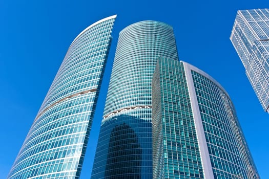 Modern scyscrapers of Moscow city business center