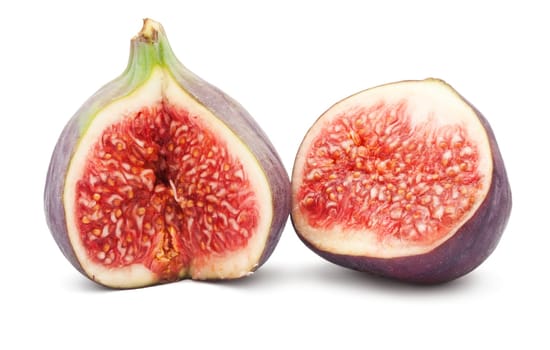 Fresh fig fruits isolated on white background