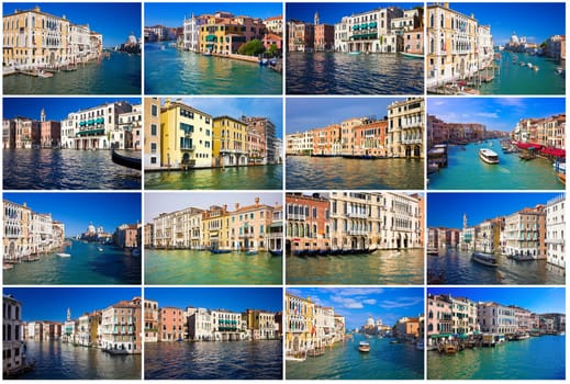 Beautiful view of famous Grand Canal in Venice, Italy