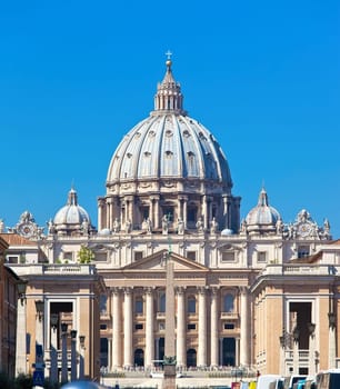 Beautiful view of  St. Peter's Basilica, Vatican, Rome, Italy