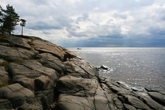 Nice photo of sea coast in summer