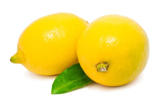 Fresh tasty lemon isolated on white background
