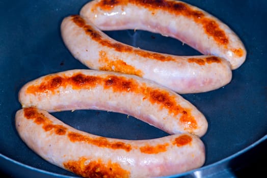 Bratwurst in the pan