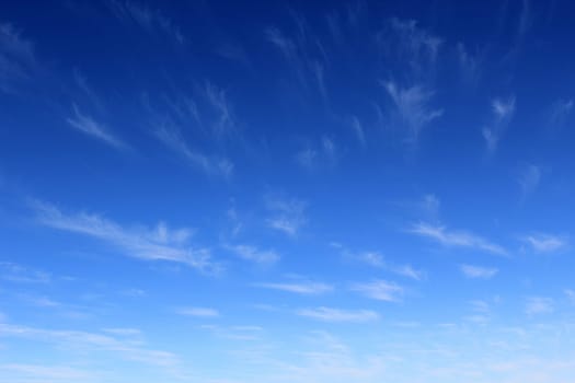 Clouds on a blue sky background