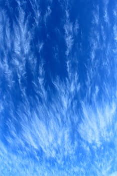 Clouds on the blue sky background