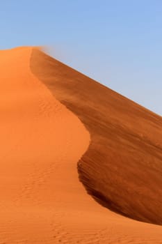 Sossusvlei sand dunes landscape in the Nanib desert near Sesriem, Namibia