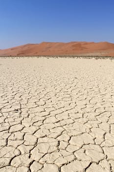 Sossusvlei sand dunes landscape in the Nanib desert near Sesriem, Namibia