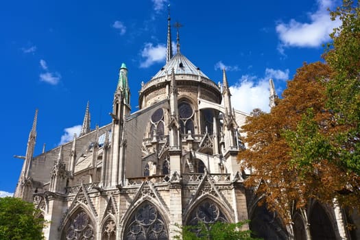 Notre Dame de Paris, famous cathedral in France
