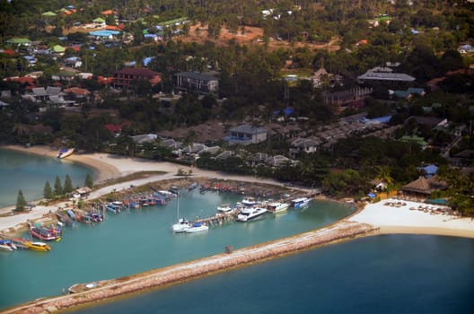 Landing approach to Koh Samui