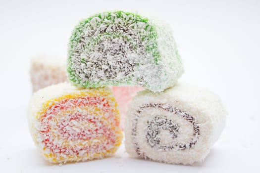 Sweet Turkish delight traditional dessert.
