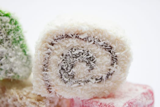 Sweet Turkish delight traditional dessert.
