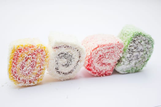Sweet Turkish delight traditional dessert.