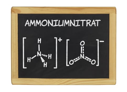 chemical structural formula of ammonium nitrate