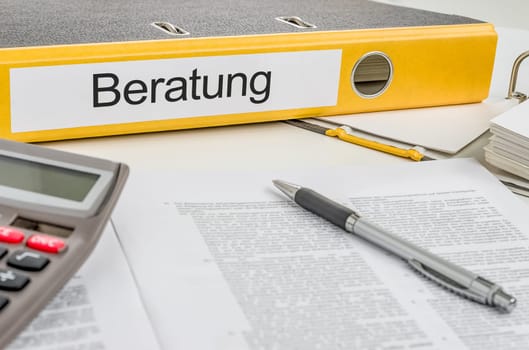 File folder labeled Consulting