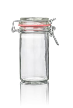 Cut-out preserving jar with wire bracket closure