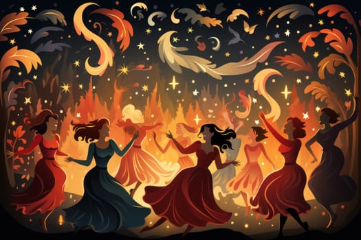 A whimsical portrayal of mischievous laughter sprites, their infectious joy and mirth radiating as they frolic through enchanted meadows.