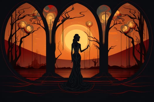 A mesmerizing portrayal of enchanted shadow mirrors, each reflecting tantalizing glimpses of parallel realms and alternate versions of oneself.