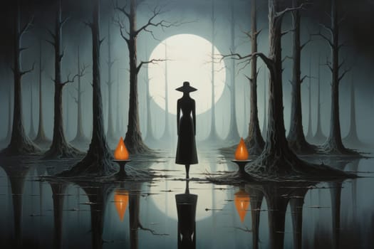 A mesmerizing portrayal of enchanted shadow mirrors, each reflecting tantalizing glimpses of parallel realms and alternate versions of oneself.