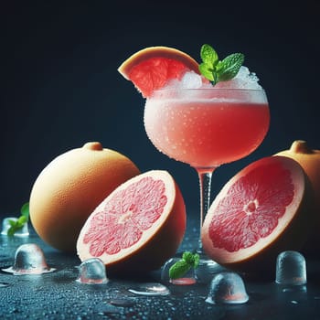 Beautiful picture with water drops, fruits. High quality photo