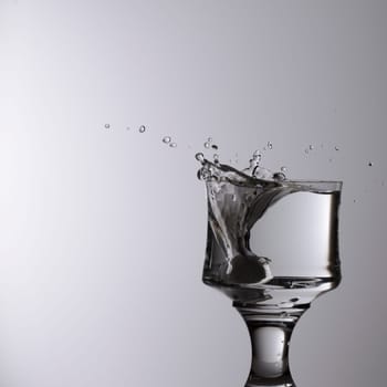Splashing water