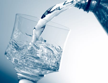 Pouring healthy water