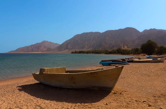The fishing beach of Nuweiba