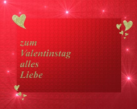 in  letters, all love for valentines day