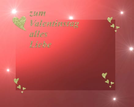 in  letters, all love for valentines day