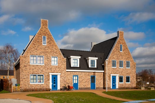 New houses in Vathorst, Amersfoort, the Netherlands.