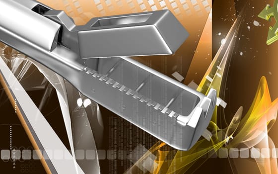 Digital illustration of Tischler-Morgan Tip colour background